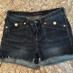 Rock & Republic Blue Denim Size 12 Stinger Shorts